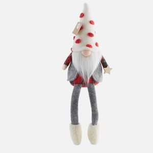 Mud Pie Vest Christmas Dangle Leg Gnome